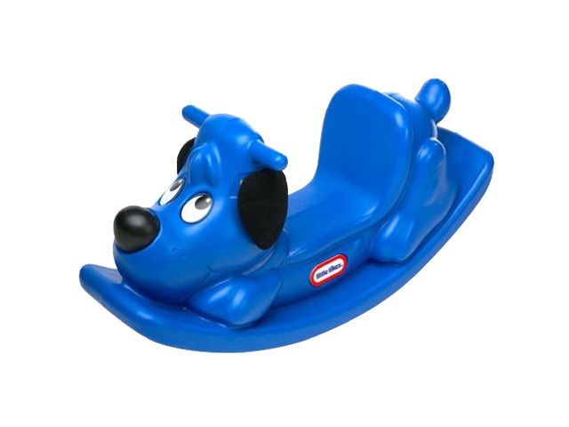 little tikes rocker puppy blauw
