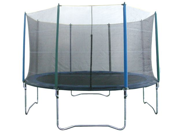 Gos trampoline megaflash met veiligheidsnet 396 x 89 cm