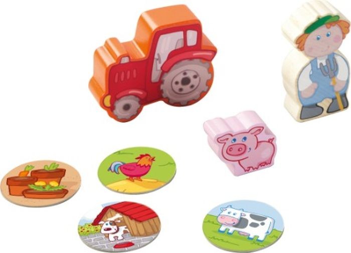 Speelfiguren Boer Tim en zijn tractor