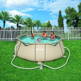Powerjumper zwembad powersplash steel pro 23, 6-hoekig