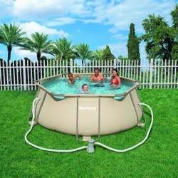 Powerjumper zwembad powersplash steel pro 23, 6-hoekig