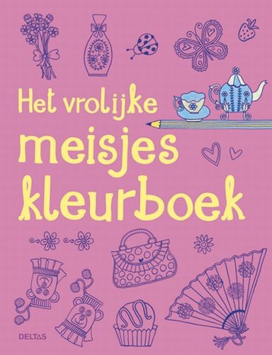 Het vrolijke meisjes kleurboek