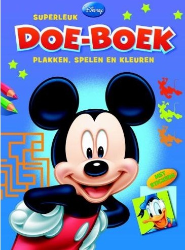 Disney superleuk doe-boek - plakken, spelen en kleuren