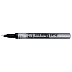 Pen-touch zilver extra fijn