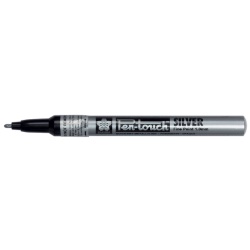 Pen-touch  zilver fijn