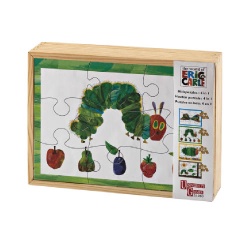 Rupsje Nooitgenoeg - 4 in 1 Houten Puzzel