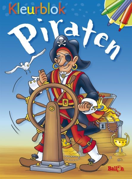 Kleurblok piraten