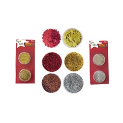 Glitter en confetti koperkleur of groen