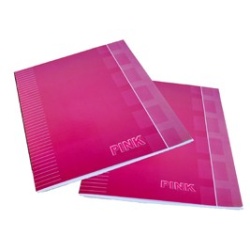 Schrift a5 lijn 4-pack pink