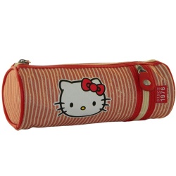 Etui rond Hello Kitty Marin
