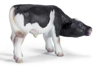 Lees Meer... : 13615 Schleich zuigend zwartbont kalf