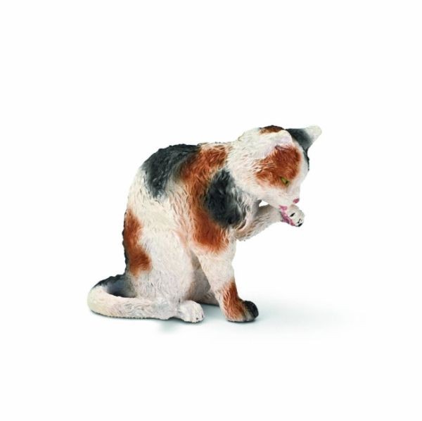 13675 Schleich - Zich wassende kat