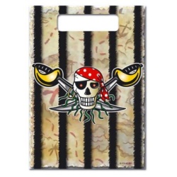 Feestzakjes red pirate [8 stuks]