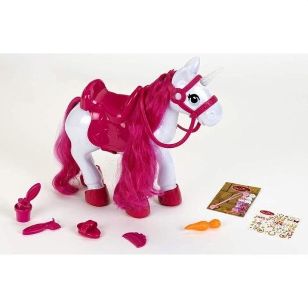 Paard unicorn verzorgingsset met licht en geluid 36cm