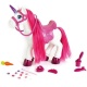 Paard unicorn verzorgingsset met licht en geluid 36cm