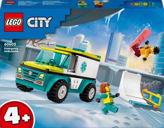 60403 Lego City Vehicle Ambulance En Snowboarder