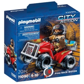 71090 Playmobil City Action brandweer speed quad