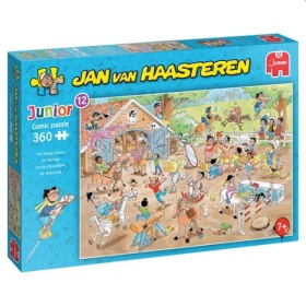 Vergroot Jan Van Haasteren Junior Puzzel De Manege 360 Stukjes Jan Van Haasteren Junior Puzzel De Manege 360 Stukjes