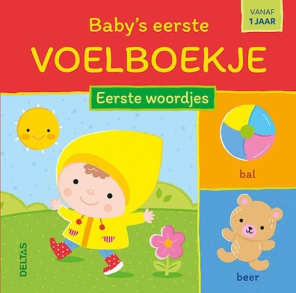 Baby's eerste voelboekje Eerste woordjes. Vanaf 1 jaar, Hardcover