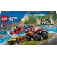 60412 Lego City 4X4 Brandweerauto Met Reddingsboot