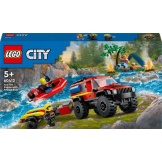 60412 Lego City 4X4 Brandweerauto Met Reddingsboot