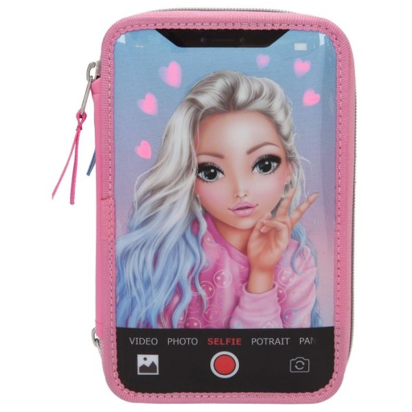 Depesche - TOPModel 3-vaks etui met LED - SELFIE