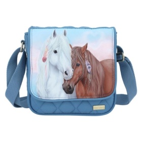 Vergroot Miss Melody Schoudertas Blue Quilt Miss Melody Schoudertas Blue Quilt