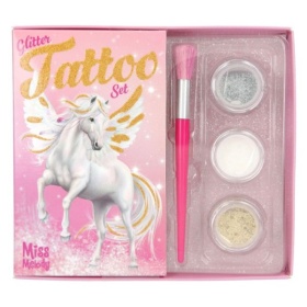 Vergroot Miss Melody Glitter Tatoeage Set Miss Melody Glitter Tatoeage Set