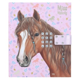 Vergroot Miss Melody Dagboek Met Code En Muziek, Motief 1 Miss Melody Dagboek Met Code En Muziek, Motief 1