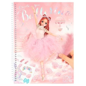 Vergroot Create Your Topmodel Kleurboek Met Stickers Ballet Create Your Topmodel Kleurboek Met Stickers Ballet