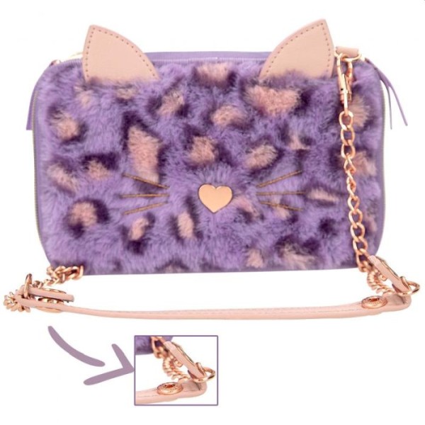 TOPModel 2-vaks etui met ketting LILAC LEO LOVE