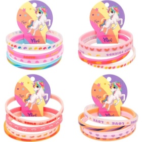 Vergroot Ylvi siliconen armbandjes 4 stuks Ylvi siliconen armbandjes 4 stuks