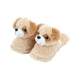 Pantoffels pluche hond kids maat 25-27