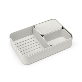 Vergroot Brabantia Bento Lunchbox Make & Take Groot Lichtgrijs Brabantia Bento Lunchbox Make & Take Groot Lichtgrijs