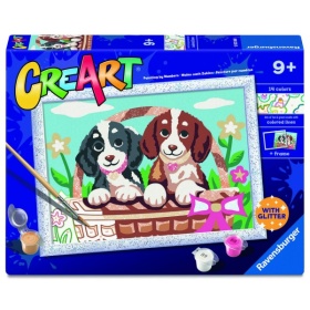 Vergroot Ravensburger Creart Schilderen Op Nummer Honden In Mandje Ravensburger Creart Schilderen Op Nummer Honden In Mandje
