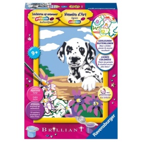 Ravensburger Schilder op nummer dalmatier puppy