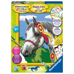 Vergroot Ravensburger Schilder op nummer racepaard Ravensburger Schilder op nummer racepaard