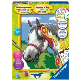 Ravensburger Schilder op nummer racepaard