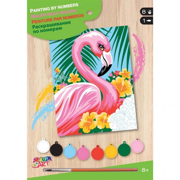 Rimpelingen Meevoelen Ontvangst Schilderen op Nummer Flamingo