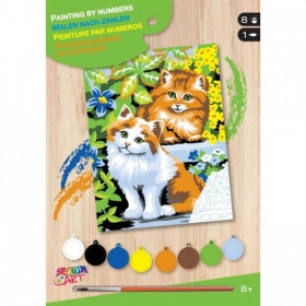 Vergroot Schilderen Op Nummer Kittens Schilderen Op Nummer Kittens