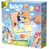 Ses Vingerafdruk Verf Kunstwerk Bluey