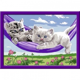 Vergroot Ravensburger Schilderen op Nummer Kittens in de Hangmat Ravensburger Schilderen op Nummer Kittens in de Hangmat
