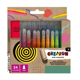 Vergroot Mini Markers Stiften 24 Stuks Creafun Mini Markers Stiften 24 Stuks Creafun