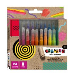 Mini Markers Stiften 24 Stuks Creafun