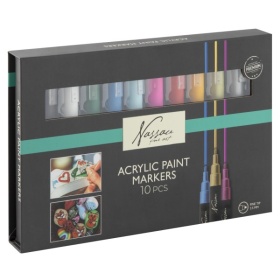 Vergroot Stiften Acrylic Markers 10 Stuks 25x15x2 Cm Stiften Acrylic Markers 10 Stuks 25x15x2 Cm