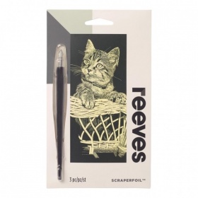 Vergroot Krasfolie Kitten Goud 11x18 Cm Krasfolie Kitten Goud 11x18 Cm
