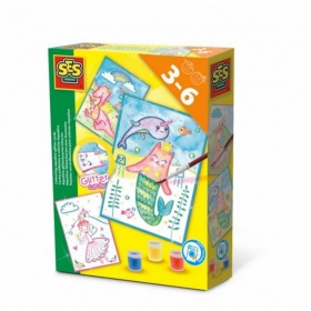 Vergroot Ses Ik Leer Aqualine Glitterkaarten Ses Ik Leer Aqualine Glitterkaarten