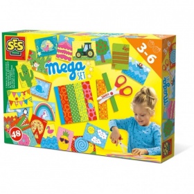 Vergroot SES Ik Leer Knippen Mega Set Inclusief Veilige Schaar SES Ik Leer Knippen Mega Set Inclusief Veilige Schaar