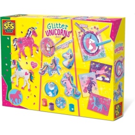 Vergroot SES Unicorn Glitter 3 In 1 Set SES Unicorn Glitter 3 In 1 Set