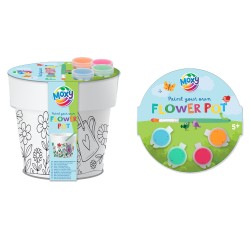 Pyo Bloempot 11,5 Cm Doorsnee Inclusief 4 Kleuren Verf En 1